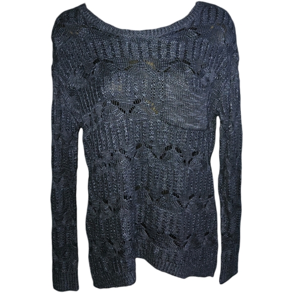 NWT Freshman 1996 Open Stitch Long Sleeve Pullover Top - Picture 1 of 5